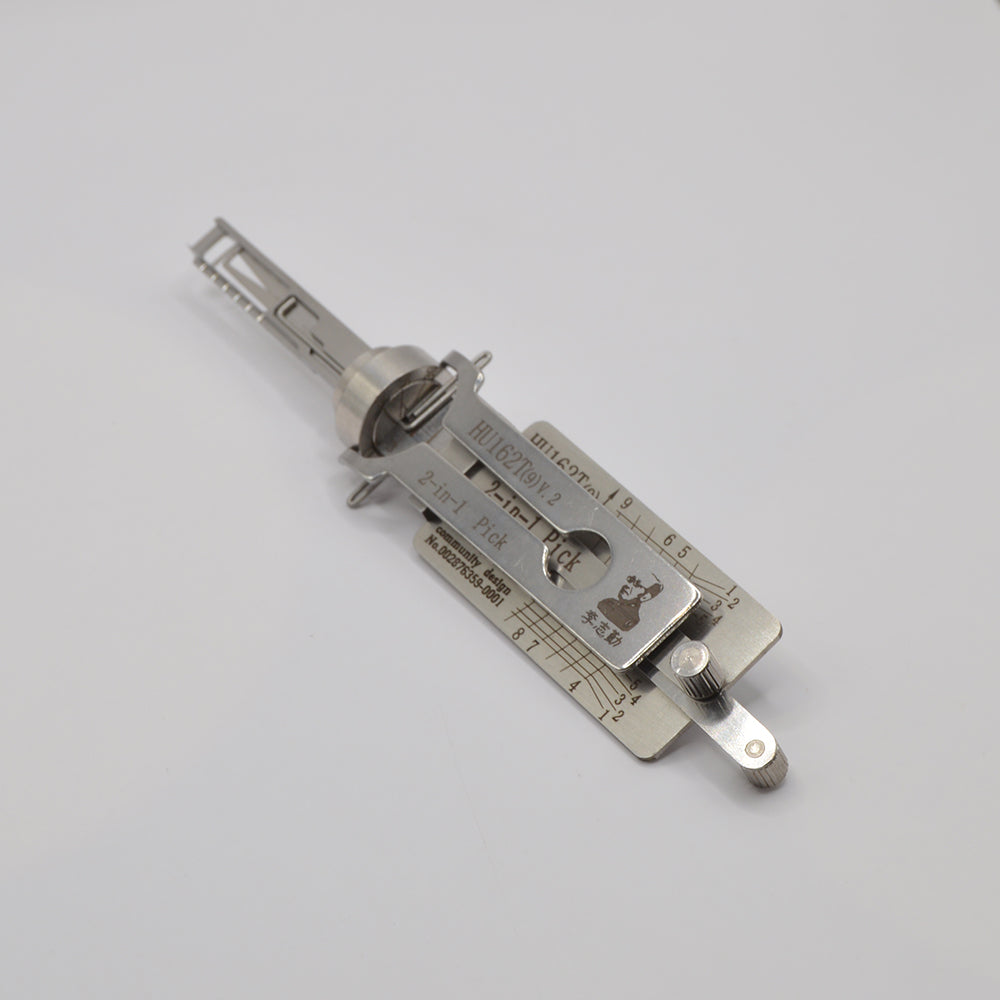 Lishi 2 in 1 HU162T 9-cut Pick and Decoder Automotive Locksmith Tool.