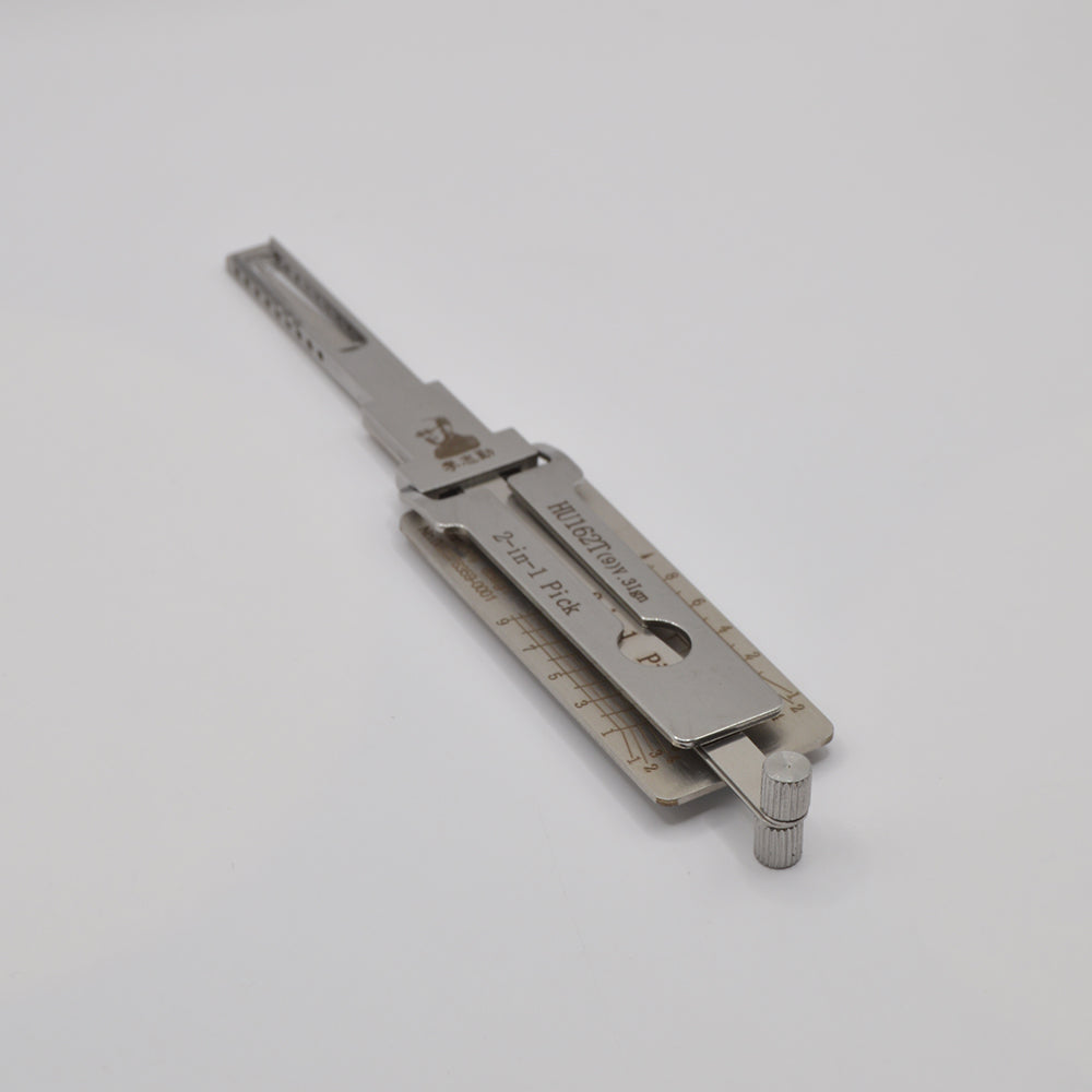 Lishi 2 in 1 HU162T 9-cut no sidecuts Pick and Decoder Automotive Locksmith Tool.
