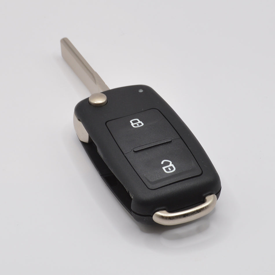 Suitable for Volkswagen Amarok Transporter 7E0/5K0 2 Button Flip Remote Key HU66 ID48 T6 433Mhz