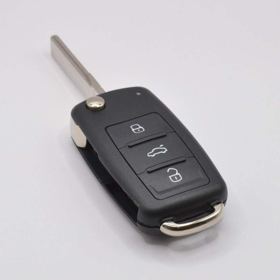 Suitable for Seat Beetle Alhambra Altea Ibiza Leon Mii Toledo 5K0 3 Button Flip Remote Key HU66 ID48 T6 433Mhz