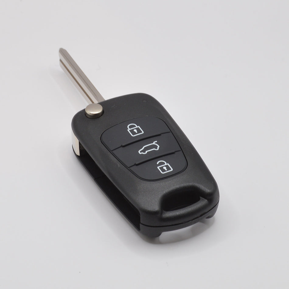 Suitable for Hyundai/Kia 3 button case flip remote housing shell.