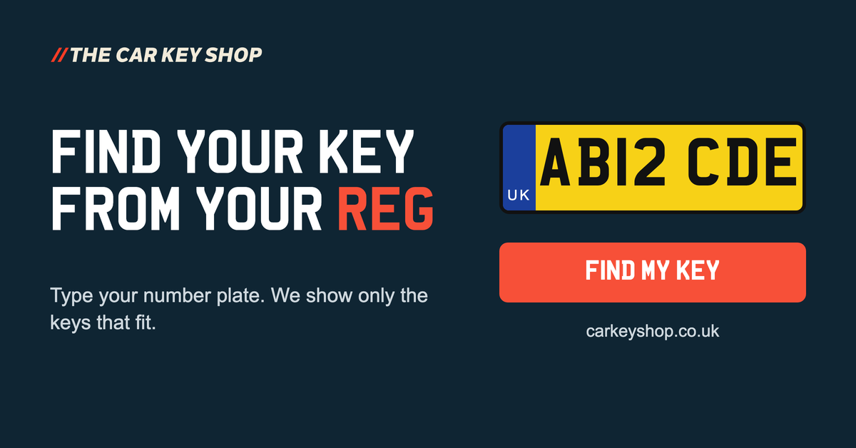 Introducing the New Car Key Shop: Find the Right Key from Your Reg Number
