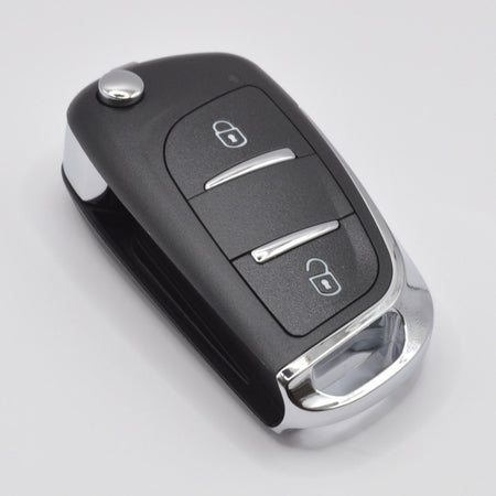 Prokey Remote KeyDIY 2 Button Multifunction Remote DS Style Chrome Edge - Car Key Shop