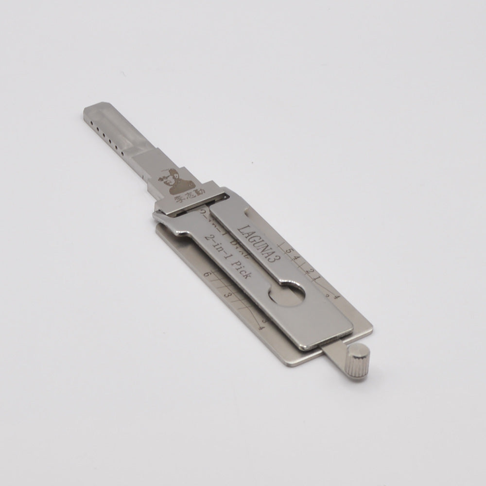 Lishi 2 in 1 Laguna 3 Pick and Decoder Automotive Locksmith Tool.