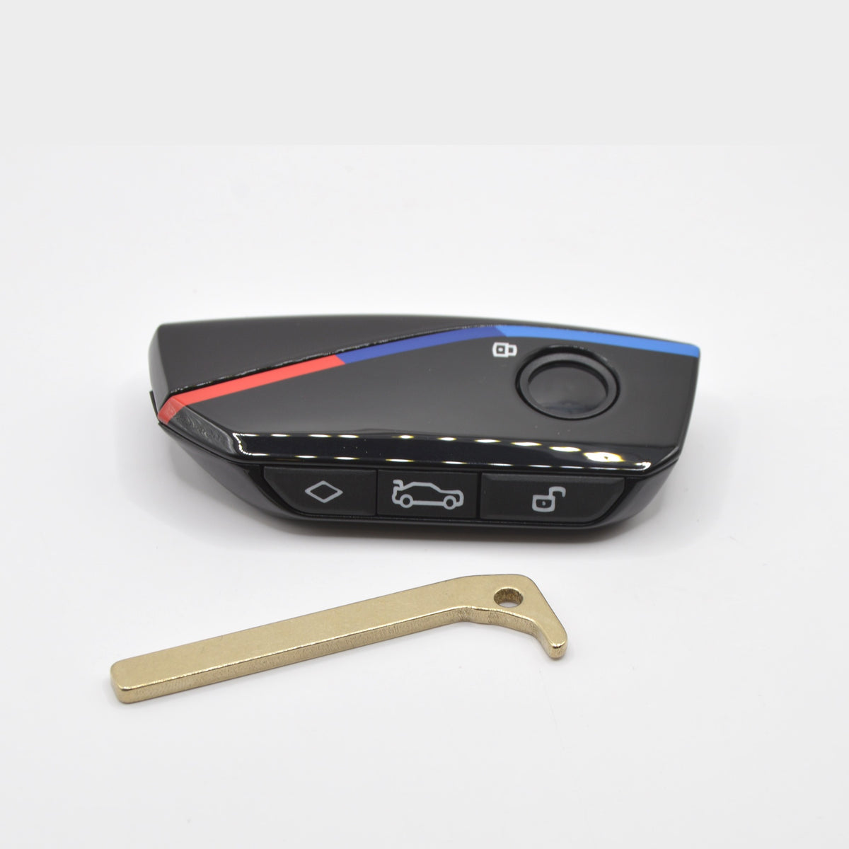 BMW 4 button smart key case side buttons with emergency key blade