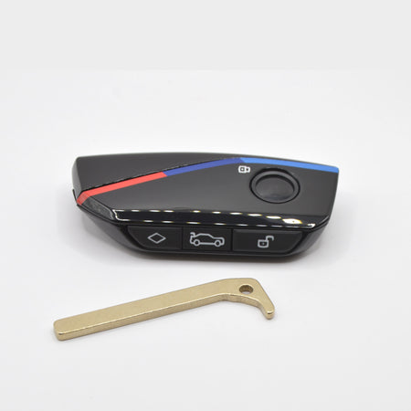 BMW 4 button smart key case side buttons with emergency key blade
