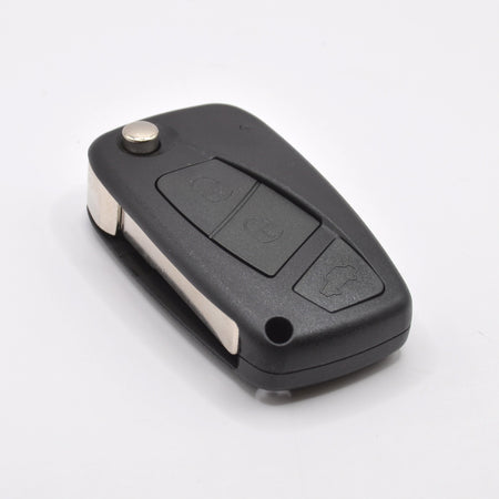 Fiat Citroen Peugeot Iveco 3 button flip remote key, front