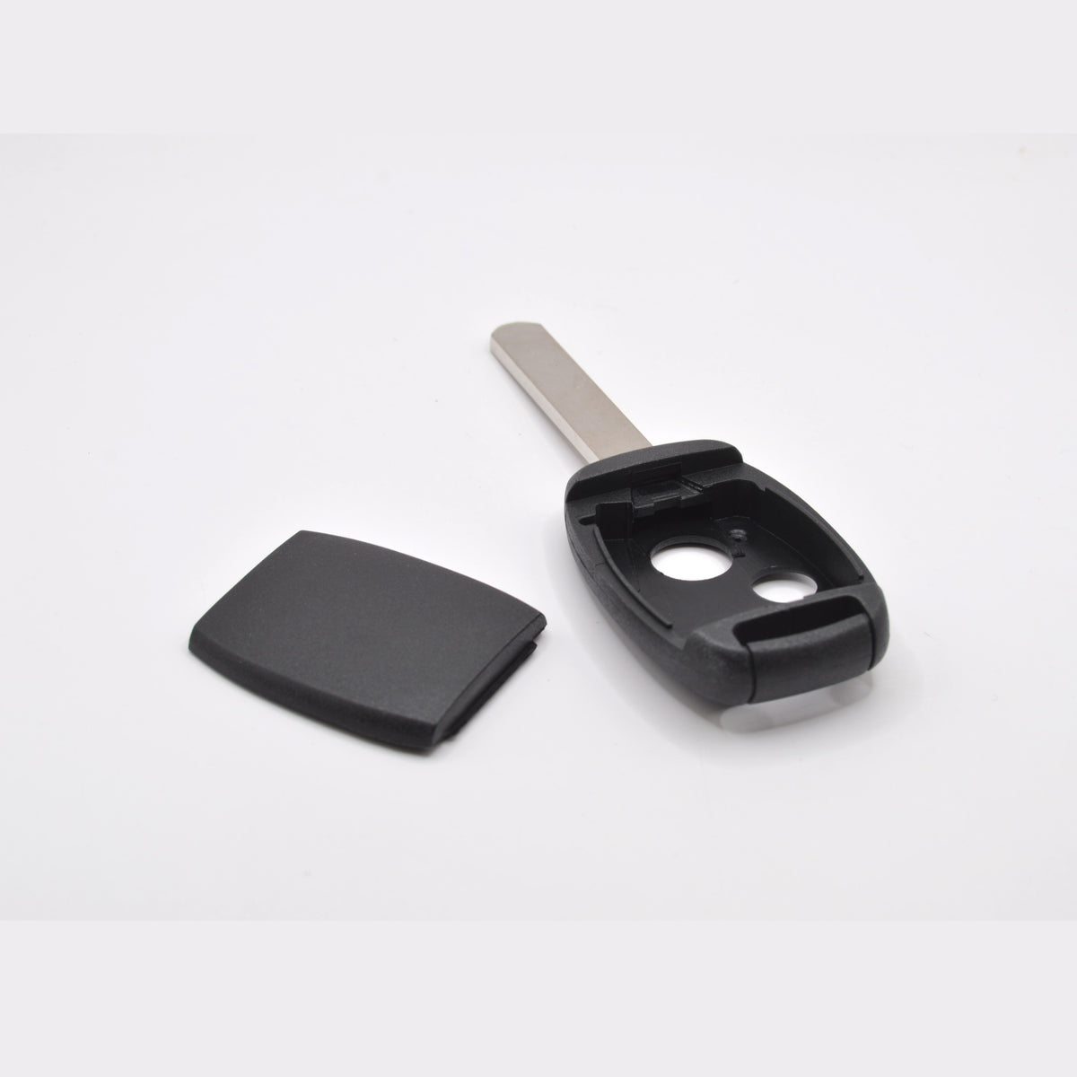 Honda 2 button remote key case opened, showing the inside