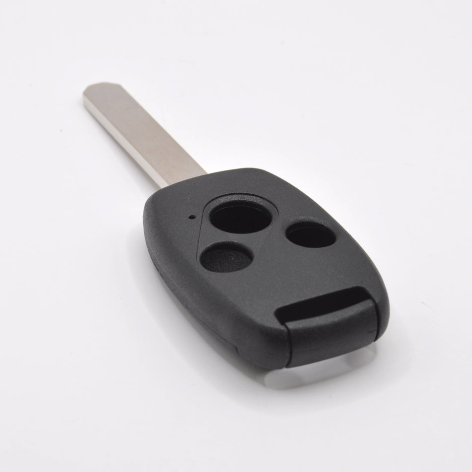 Honda 3 button remote key case with HON66 blade, front