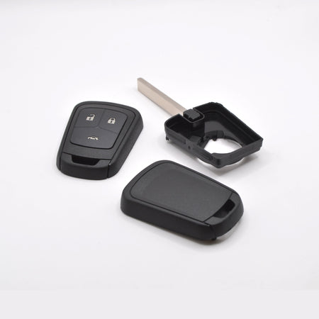 Vauxhall 3 button remote key case parts – front, back and blade holder